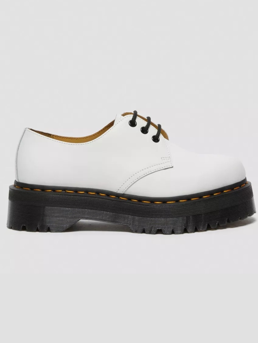 Dr. Martens 1460 Quad Platform Polished White Leather Women’s size 8 NEW!!!